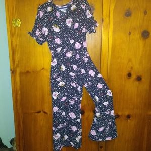 Girls floral jumpsuit